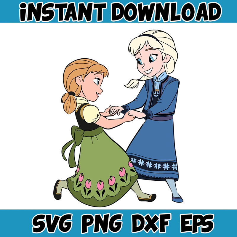 Frozen SVG, Frozen Svg, Anna Svg, Olaf Svg, Frozen Silhouette, Frozen Clipart (43).jpg