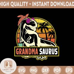 Grandma Saurus PNG, T-Rex Dinosaur png, Grandmother Grammy Nana png, Rex Shirt Design, Dino Subliamtion