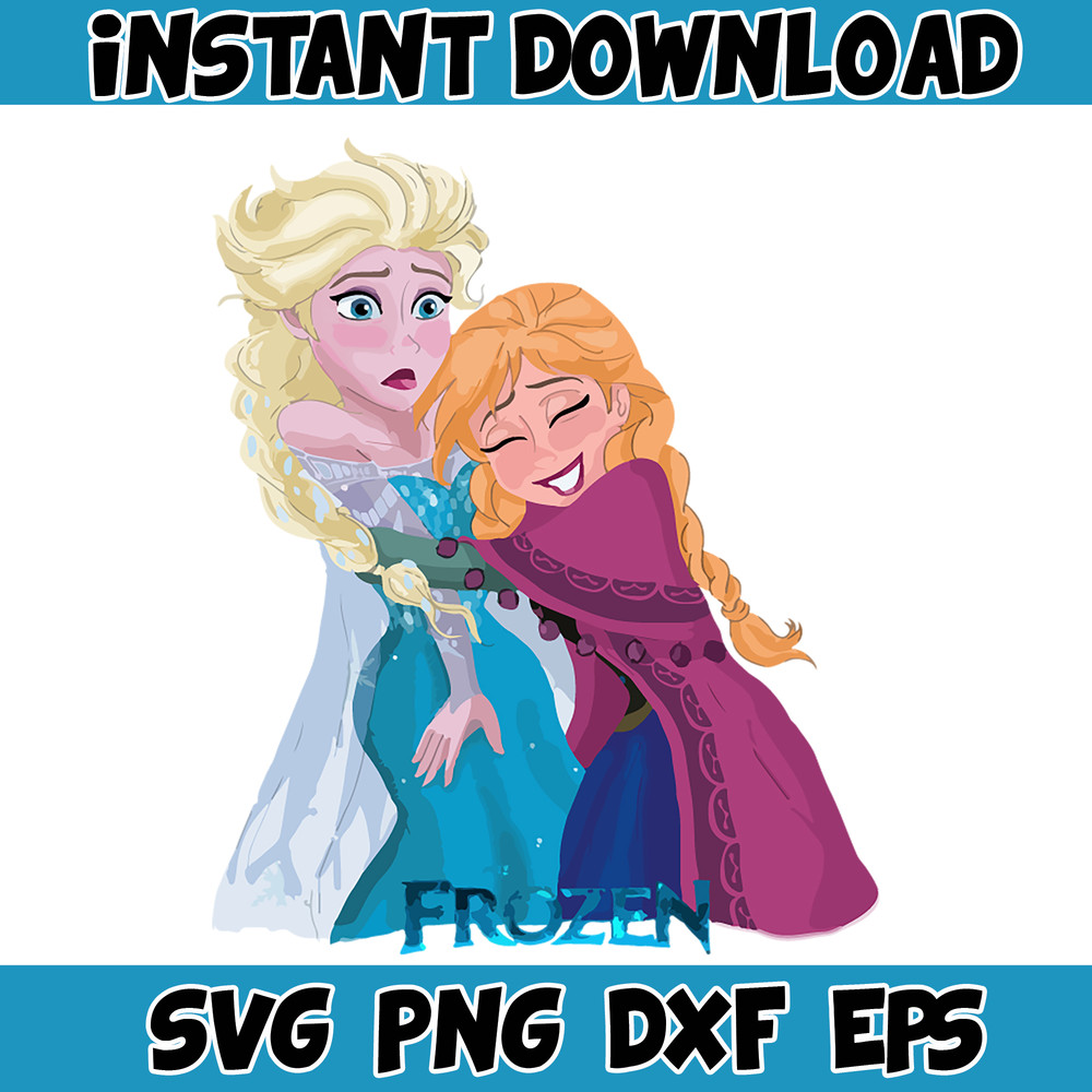Frozen SVG, Frozen Svg, Anna Svg, Olaf Svg, Frozen Silhouette, Frozen Clipart (47).jpg