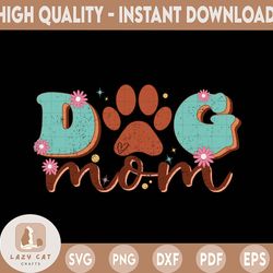 dog mom retro vintage sublimation design, distressed dog mom sublimation design png dog png instant download,clipart sub