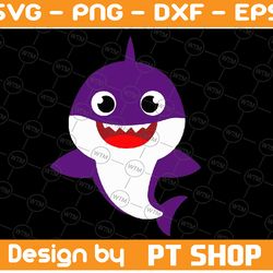brother shark svg, cricut cut files, shark family doo doo doo vector eps, silhouette dxf