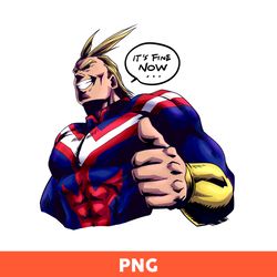 All Might Png, My Hero Academia Png, Toshinori Yagi Png, Character Png, Anime Png, Png Printable Instant - Download File