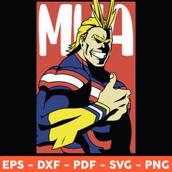 All Might Svg, All Might My Hero Academia Svg, My Hero Academia Svg, Manga Japanese Svg - Download File