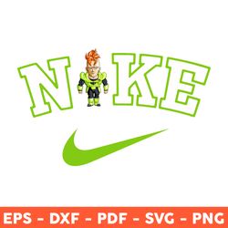 android 16 x nike svg, dragon ball z chibi svg, dragon ball svg, android saga svg, anime svg, png, eps - download file