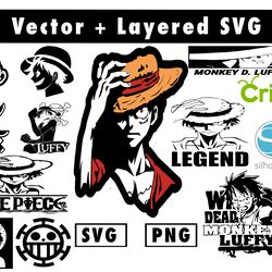 19 files anime onepiece joyboy svg, png files for cricut machine , anime svg , manga svg , goku svg