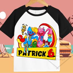 huggy wuggy and kissy missy family personalized shirt birthday custom tshirt unisex kids birthday girl birthday boy ragl