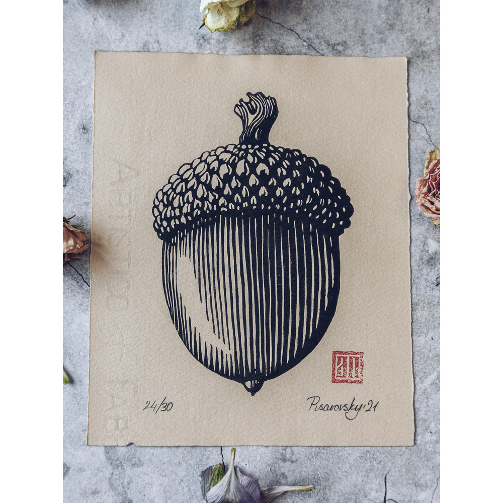 linocut print acorn oak-11.jpg