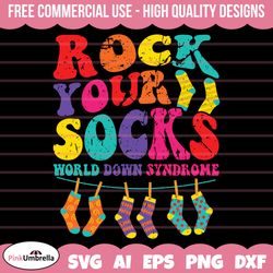 rock your socks svg, down syndrome awareness svg, down syndrome svg, extra chromosome svg, down syndrome ribbon svg