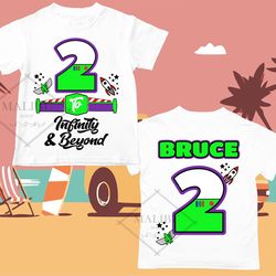 Personalized Buzz Lightyear Shirt Birthday Custom Tshirt Unisex Kids Birthday Boy Birthday Girl Raglan Tee