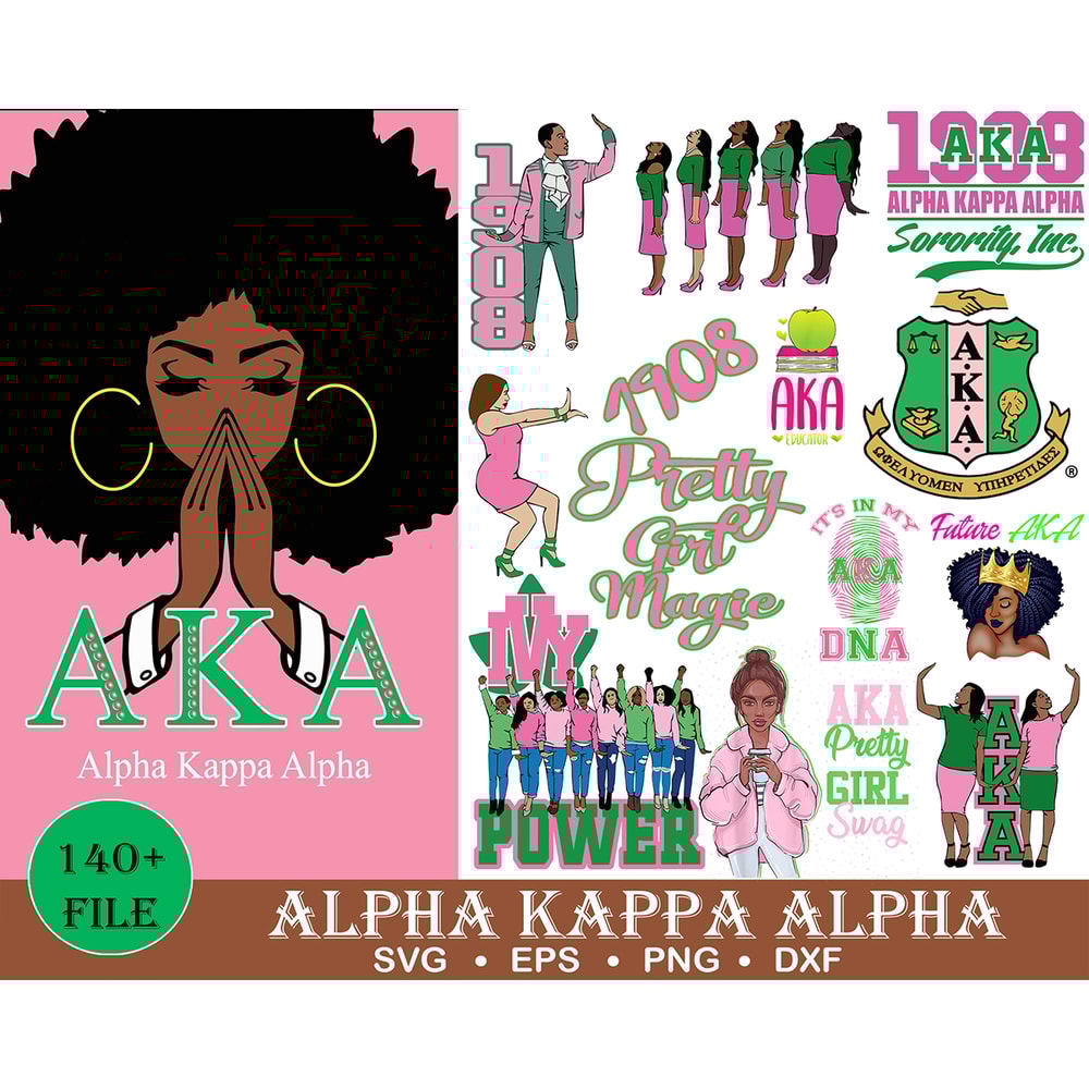 140 Aka Svg, Alpha Kappa Alpha Sorority, Skee Wee 1908 Aka, Bundles for Cricut Cut Files, Kamala Harris Sorority Svg Digital Download.jpg