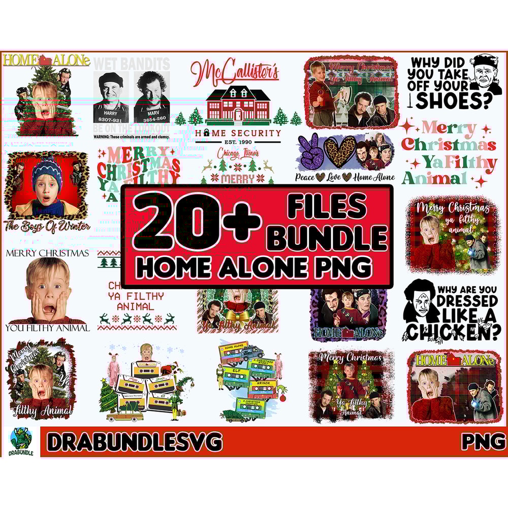 20 Home alone Png bundle, wet bandits , christmas Png bundle, Merry christmas ya filthy animal, home alone Png, Christmas bundle Instant Download.jpg