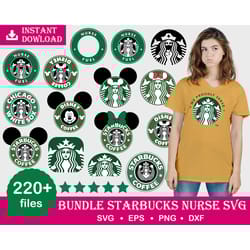 200 starbucks nurse svg bundle 1.0 digital dowload, high quality,roblox clip art roblox printable roblox birthday svg ro