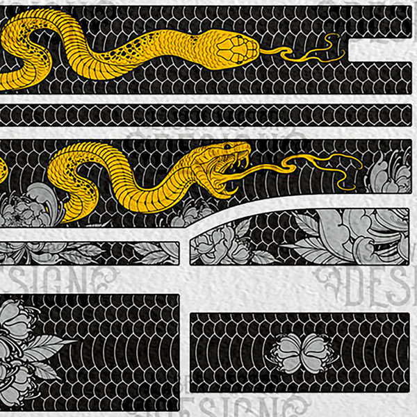 VECTOR DESIGN Colt 1911 government Snake and flowers Updated 2.jpg
