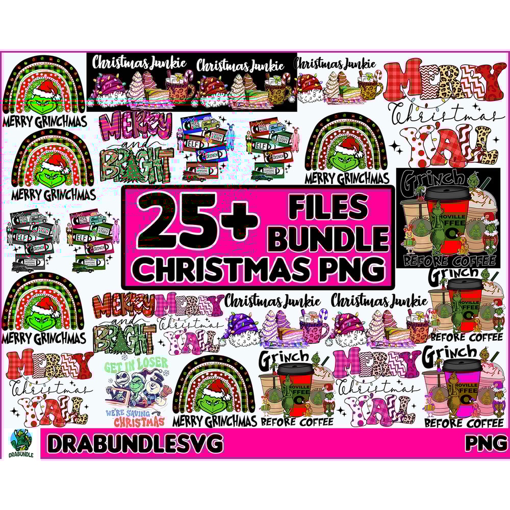 25 Christmas Bundle Png, Merry Christmas Png, Christmas Png, Western PNG, Santa Claus PNG, Bundle Png, Sublimation Designs High Quality Instant Download.jpg