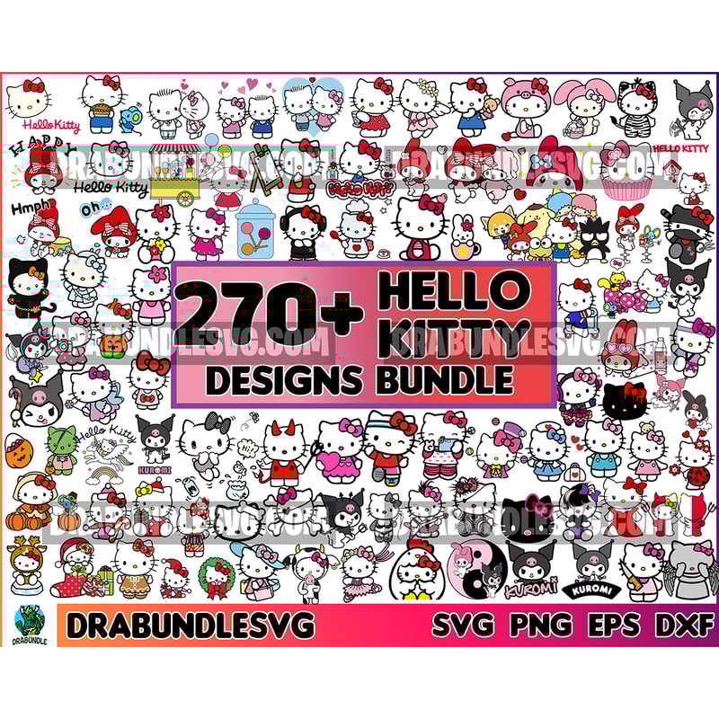 270 Sanrio SVG Files, Hello Kitty SVG Bundle, Hello Kitty Svg Bundle, Hello Kitty Svg File, Kitty Svg, Cat Svg, Cartoon Cat Svg.jpg