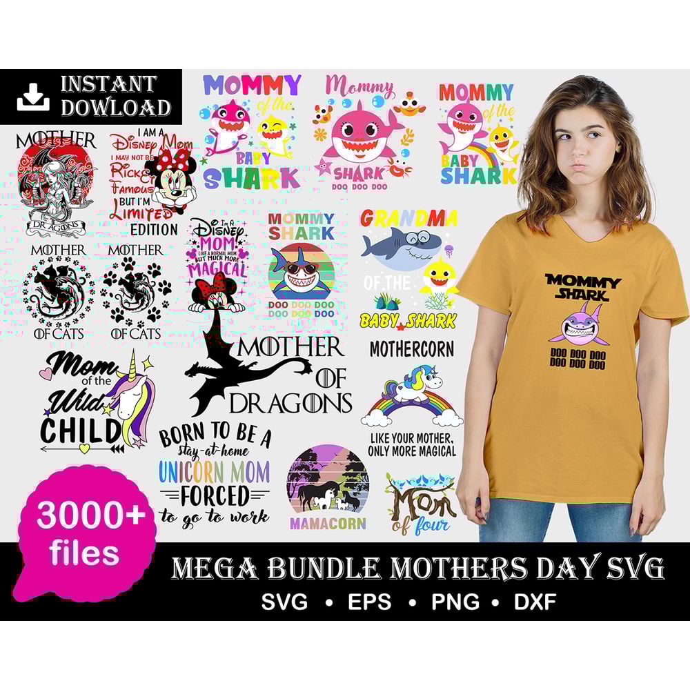 3000 Mother's Day, Mother's Day svg, Mother's Day shirt svg, Cute Mother's Day svg, Cut File, Printable Image, svg, Digital Image, Instant download.jpg