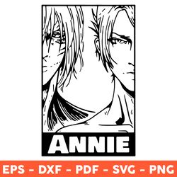 Annie Leonhart Svg, Annie Attack On Titan Svg, Attack On Titan Svg, Anime Svg, Svg, Png, Eps - Download  File