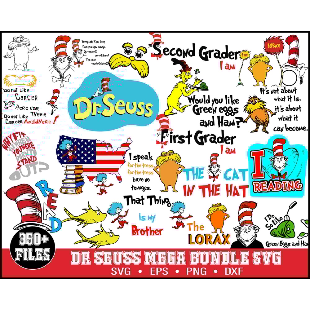 350 Dr Seuss Svg Bundle, Cat In The Hat SVG, Dr Seuss Hat SVG,Green Eggs And Ham Svg, Dr Seuss for Teachers Svg, Lorax Svg,Thing 1 and 2 Svg.jpg