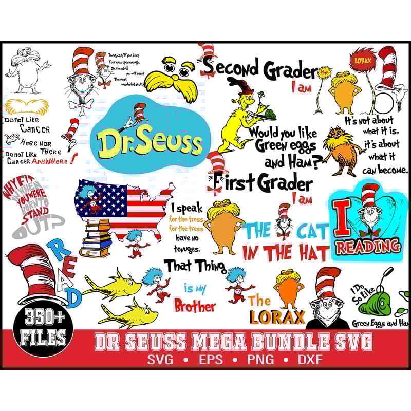 350 Dr Seuss Svg Bundle, Cat In The Hat SVG, Dr Seuss Hat SVG,Green Eggs And Ham Svg, Dr Seuss for Teachers Svg, Lorax Svg,Thing 1 and 2 Svg.jpg
