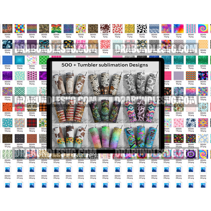 500 Tumbler Wraps for 20 oz Sublimation Tumbler Bundle for Women, Floral Tumbler Cowhide Leopard Glitter Mothers Day PNG Mega BUNDLE.jpg