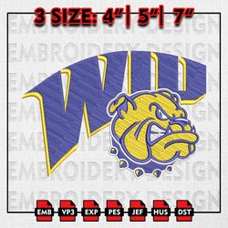 Western Illinois Leathernecks Embroidery files, NCAA D1 teams Embroidery Designs, Machine Embroidery Pattern