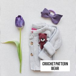 PDF Crochet pattern mini Bear | Amigurumi bear