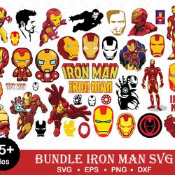 Iron Man Bundle Svg, Iron Man Marvel Svg, Iron Man Svg, Avengers Svg, Superhero Svg, Png Dxf Eps Digital File