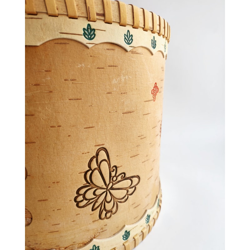 Round Birch bark box | Inspire Uplift
