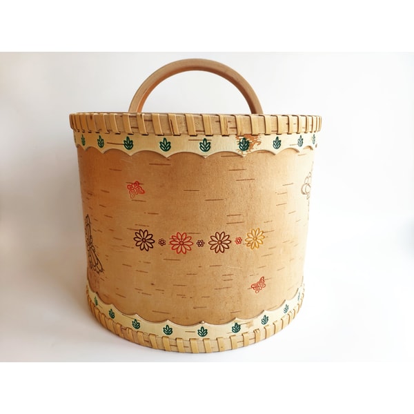 Round Birch bark box | Inspire Uplift