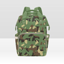 Green Camouflage Camo Diaper Bag Backpack