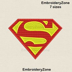 Superman machine embroidery design (filled), logo superman embroidery design, superman embroidery pattern, superhero