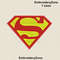 Superman logo 1 embroidery design filled.jpg