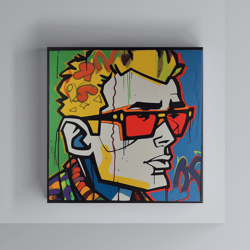 graffiti neo-expressionism 1990th - downloadable and printable digital painting