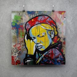 graffiti 1990th - downloadable and printable digital painting