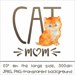 Persian Cat Mom | Sublimation Design