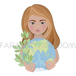 MOTHER EUROPE Planet Day Holiday Party Vector Illustration