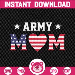 army mom american flag | svg png design digital download
