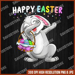 happy easter day dabbing rabbit cute bunny egg hunt dab boys, easter png, happy easter png, easter day png, easter