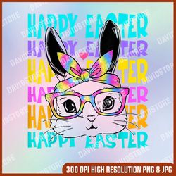 happy easter, easter bunny tie dye rabbit happy easter day family matching, easter png, happy easter png, easter day png