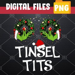 jingle balls tinsel tits couples christmas png, digital download