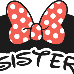 Sister Minnie Face Svg, Disney Svg, Family Disney Svg, Mickey Face Svg, Disney Mickey Mouse Svg Digital Download