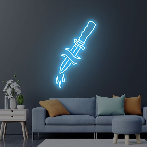 Dagger Sign Radiograph Dagger Neon Sign custom Size and Color Neon Lights Decor Gam - Inspire ...