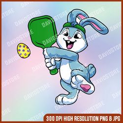 pickleball bunny rabbit easter day for pickleball player, easter png, happy easter png, easter day png, easter