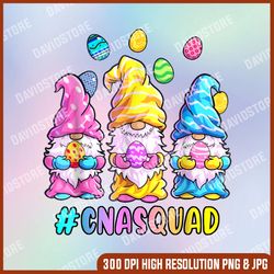 cna squad happy easter funny gnomes egg hunt colorful eggs, easter png, happy easter png, easter day png, easter