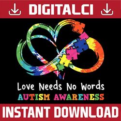 love needs no words heart puzzle autism awareness easter day png, happy easter day sublimation design