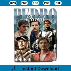 pedro pascal 90s vintage png pedro pascal fan sublimation