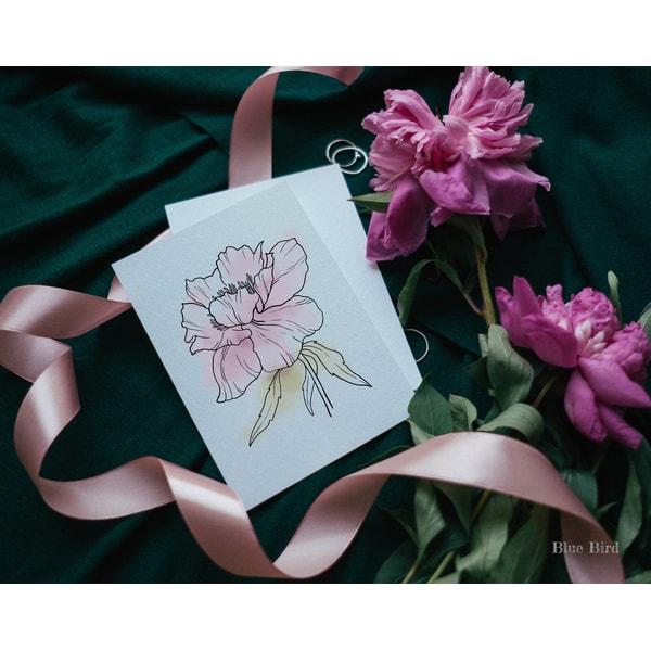 Abstract Peony Line Work Peonies line art PNG, line drawing peony clip art botanical, - Inspire ...
