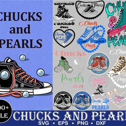 Chuck And Pearls Bundle Svg, Chuck And Pearls Svg, Chuck And Pearls Clipart, Chuck And Pearls Vector Silhouette