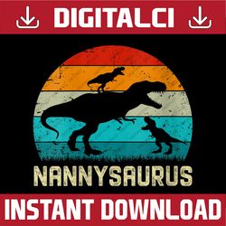 nannysaurus t rex dinosaur mother's day for nanny mom happy mother's day png sublimation design