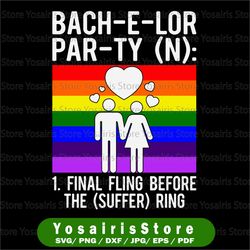 LGBT Pride Gay Bachelor Party Suffering Engagement svg, Lgbt Svg, Lgbt Flag Svg, Lgbt Pride Svg, Lgbtq Svg, Rainbow Svg